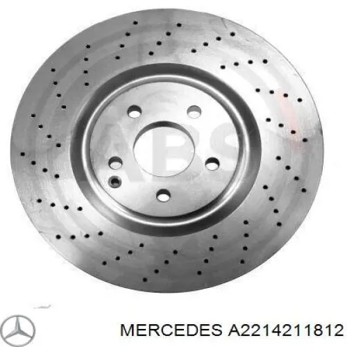 Диск переднього гальма Mercedes A2214211812 ціна, від 132.35 USD