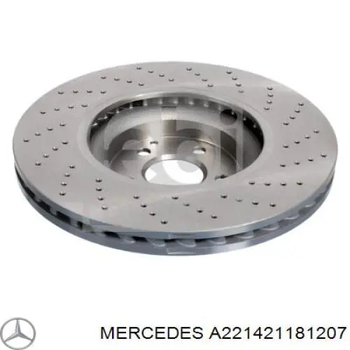 A221421181207 Mercedes Гальмо дискове переднє