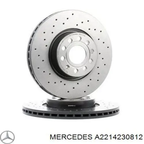 Задні дискові гальма Mercedes A2214230812 ціна, від 901.57 USD