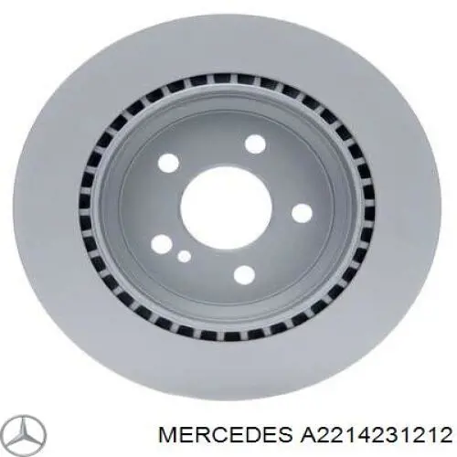 Задні дискові гальма Mercedes A2214231212 ціна, від 52.62 USD