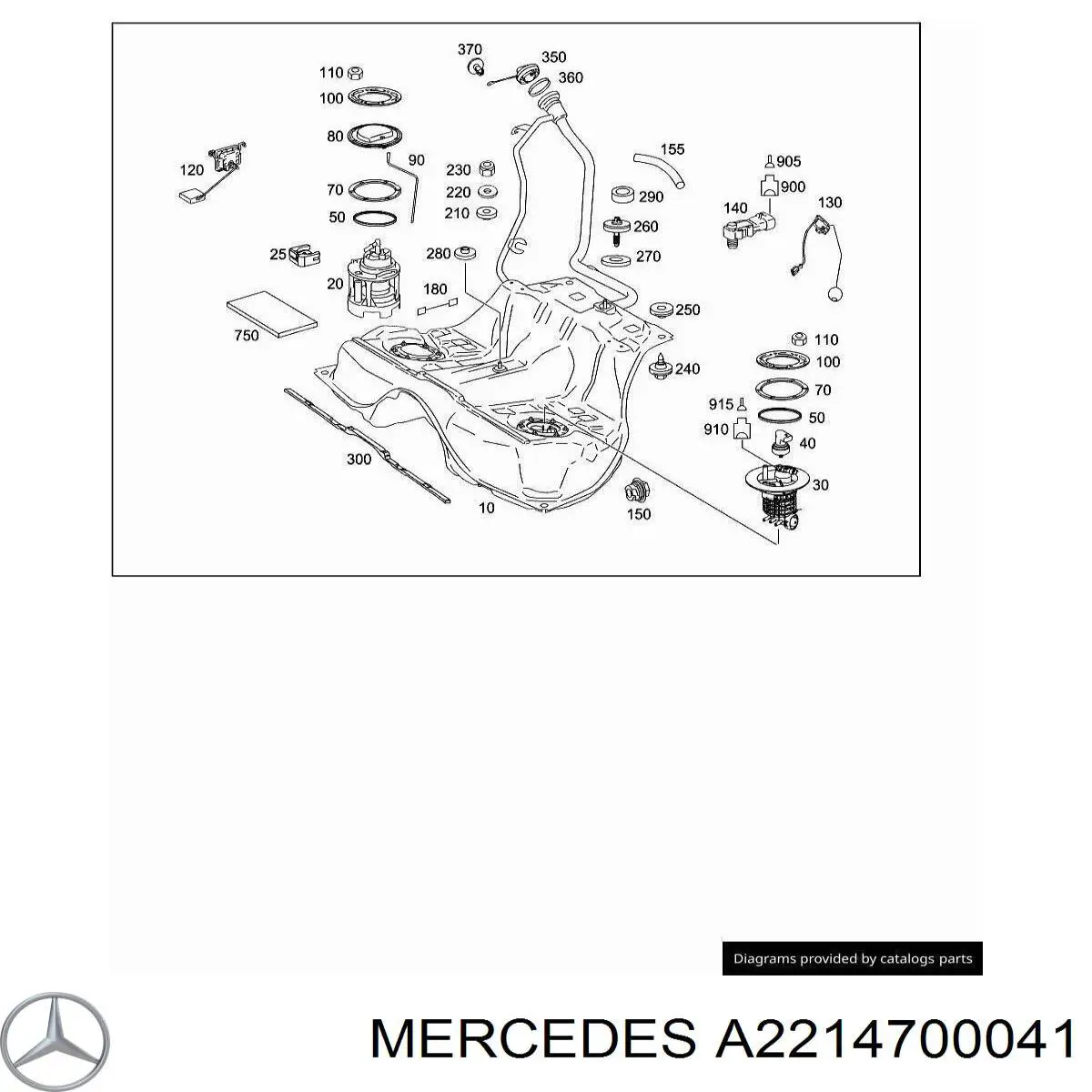  Mercedes A2214700041 ціна, від 19.75 USD