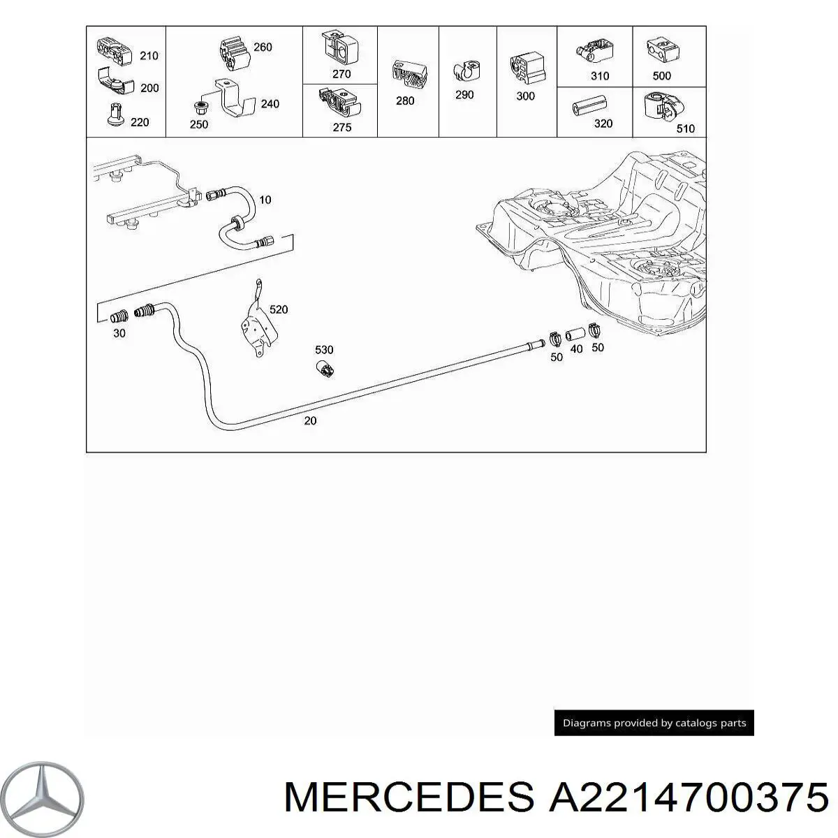  Mercedes A2304702475 ціна, від 10.31 USD