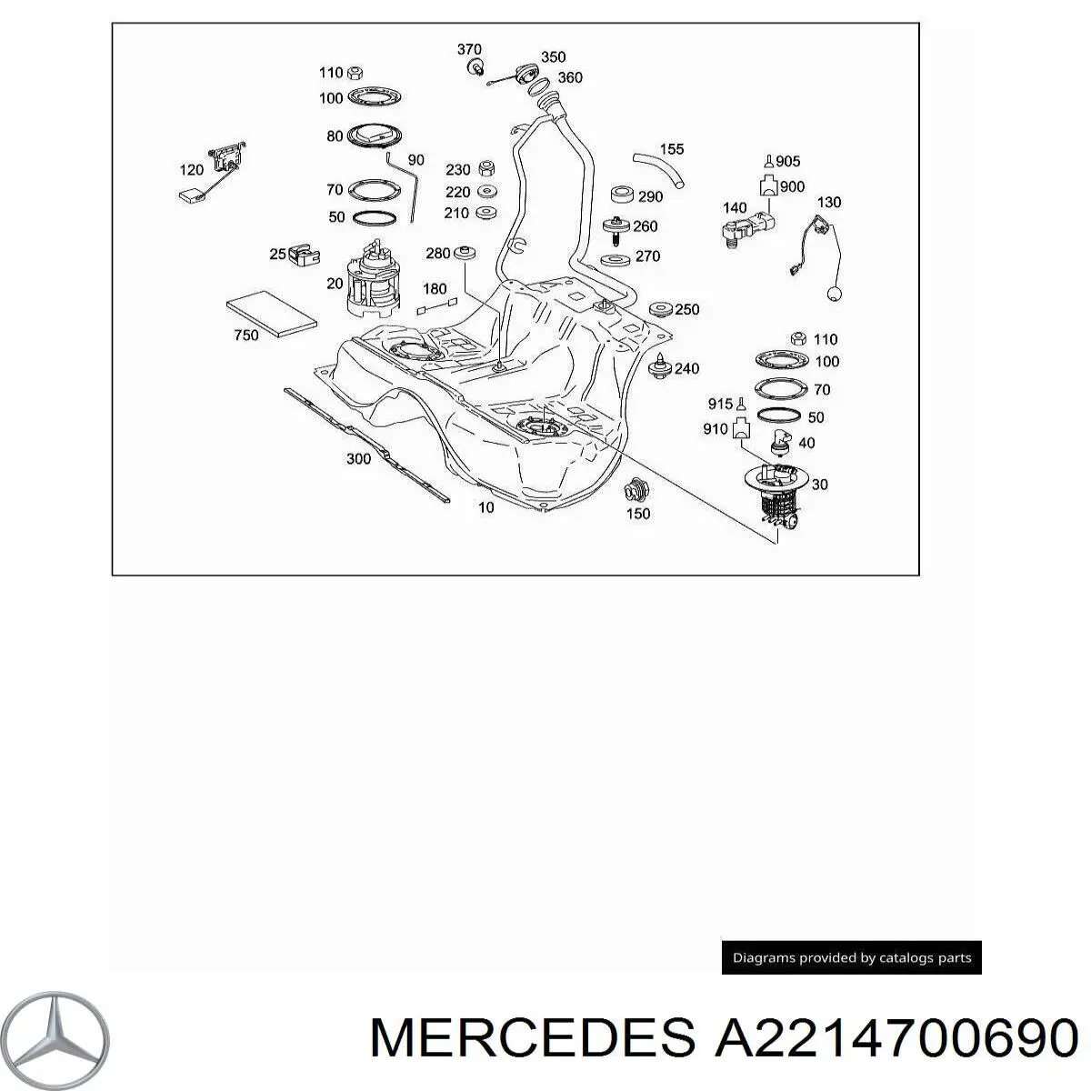 A2214700690 Mercedes фільтр паливний
