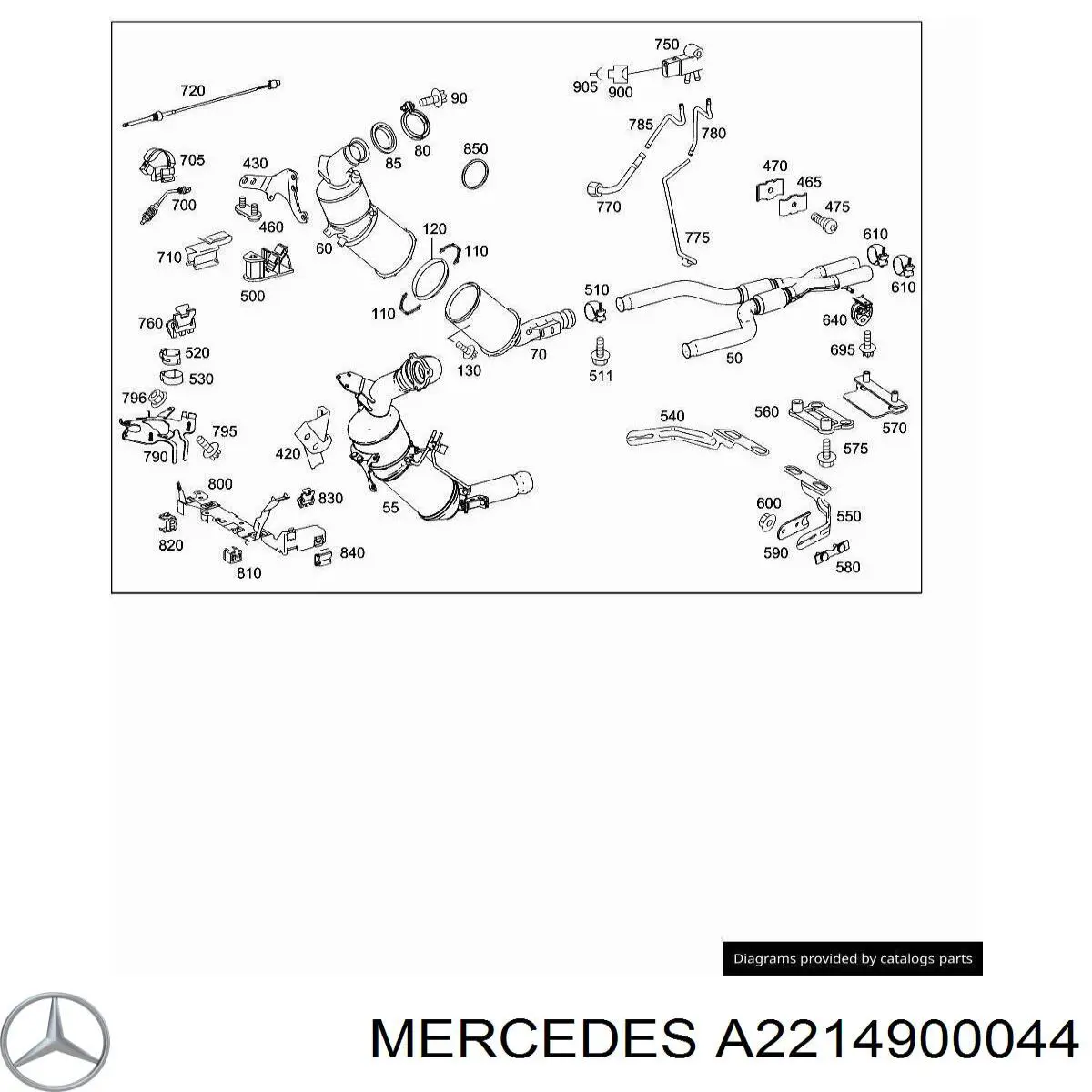  Mercedes A2214900044 ціна, від 7.01 USD