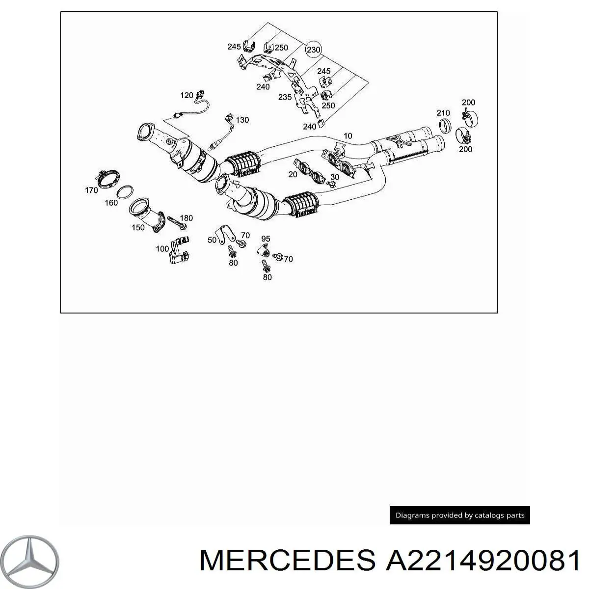 Купити A2214920081 Mercedes 