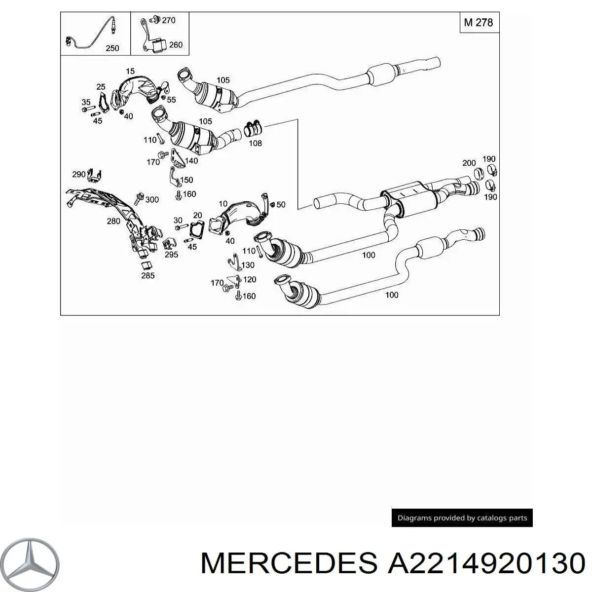  Mercedes A2214920130 ціна, від 8.47 USD