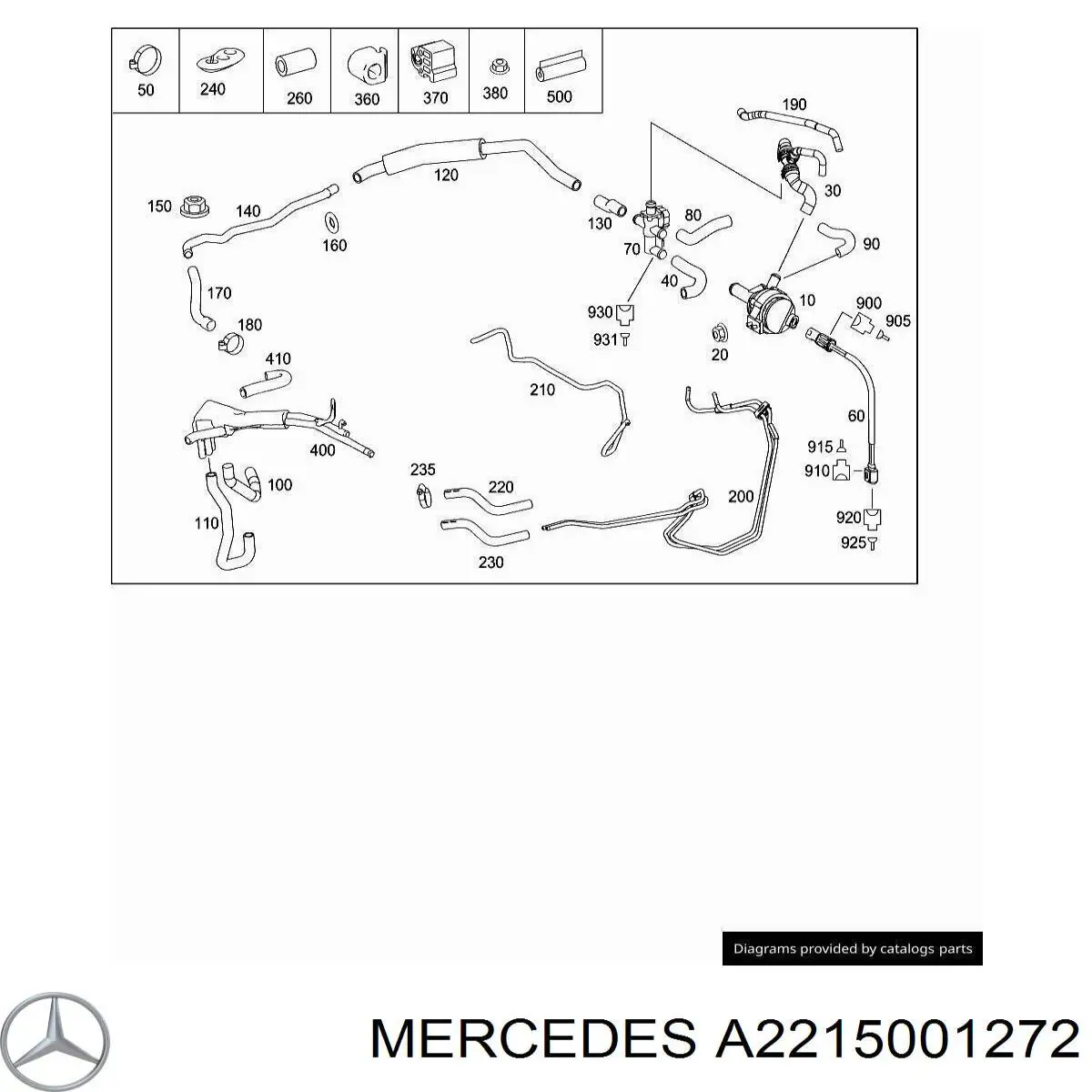  Mercedes A2215001272 ціна, від 45.60 USD