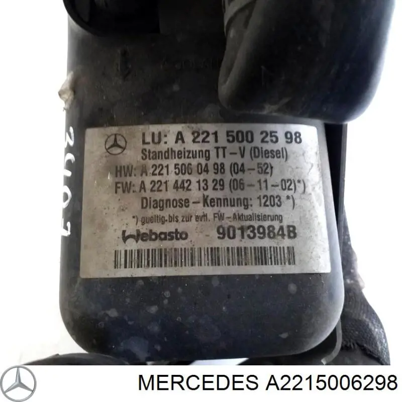 Обігрівач автономний A2215004998 Mercedes