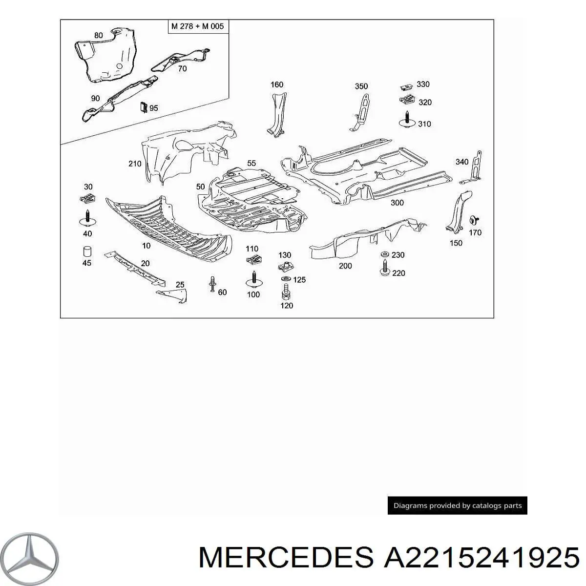  Mercedes A2215241925 ціна, від 25.31 USD