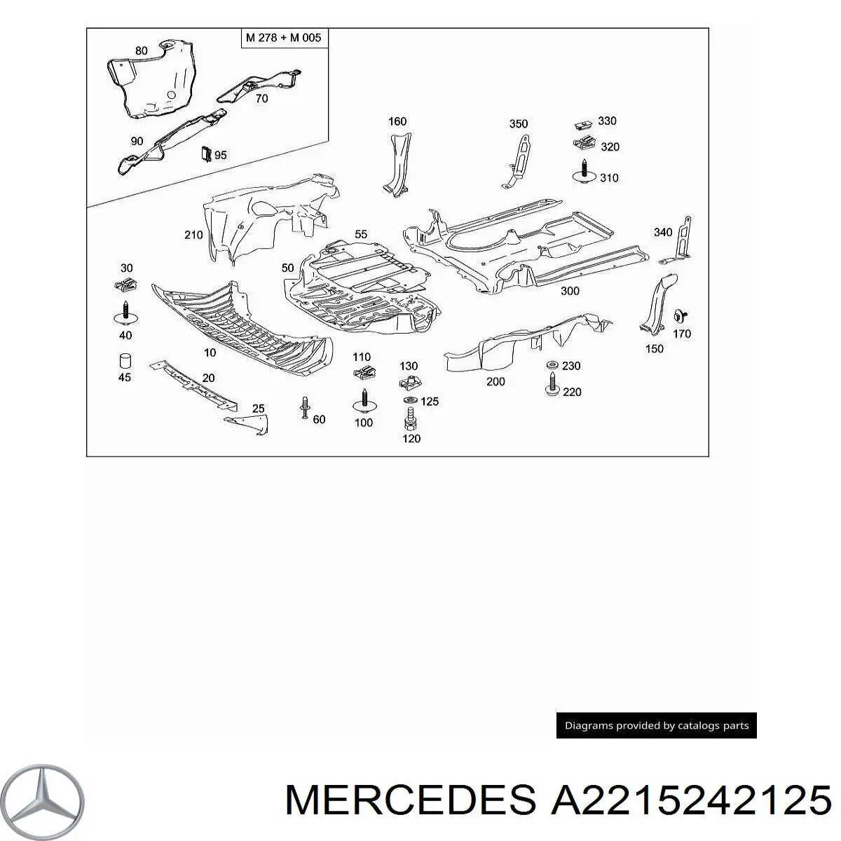  Mercedes A2215242125 ціна, від 12.79 USD