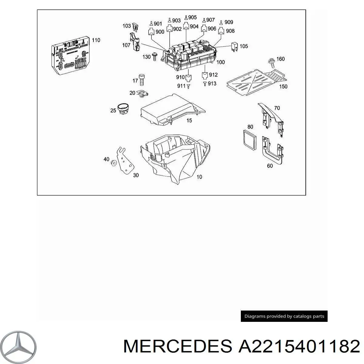  Mercedes A2215401182 ціна, від 15.52 USD