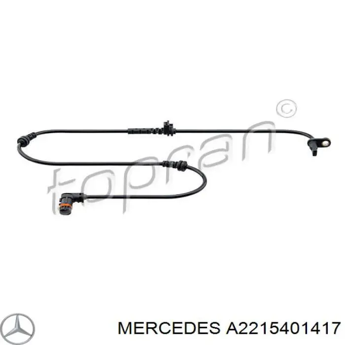 Датчик ABS передній Mercedes A2215401417 ціна, від 50.79 USD