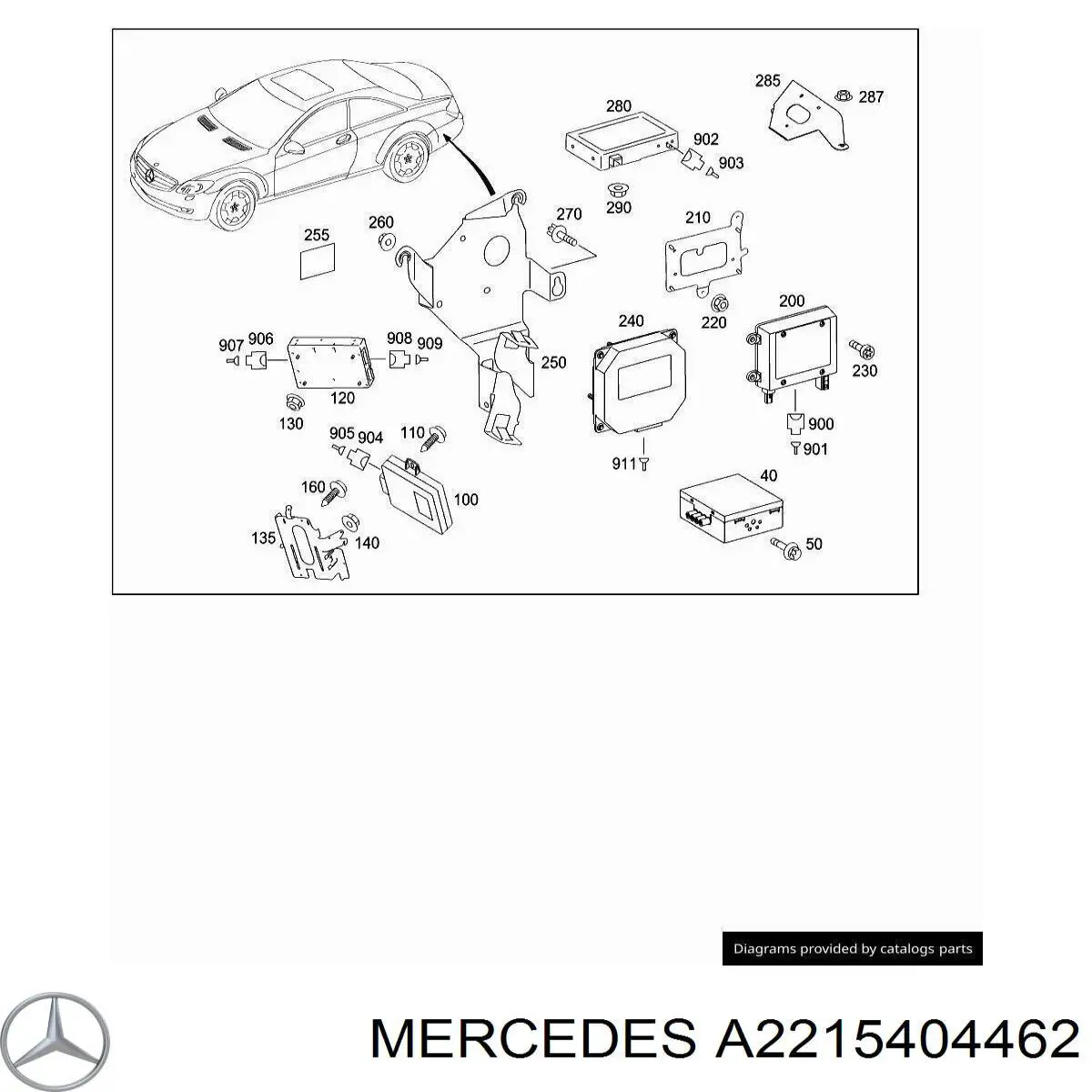 Купити A2215404462 Mercedes 