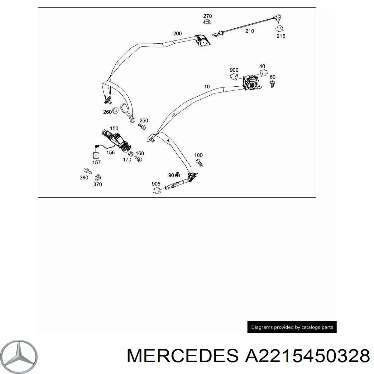  Mercedes A2215450328 ціна, від 2.53 USD