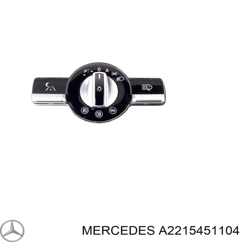 A2215451104 Mercedes Перемикачі електричні (перемикач світла центральний)