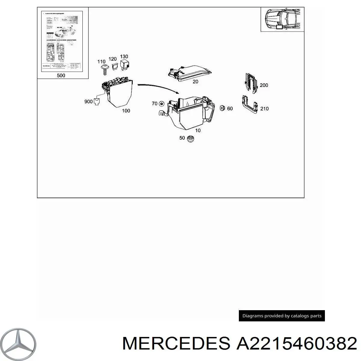 A2215460382 Mercedes 