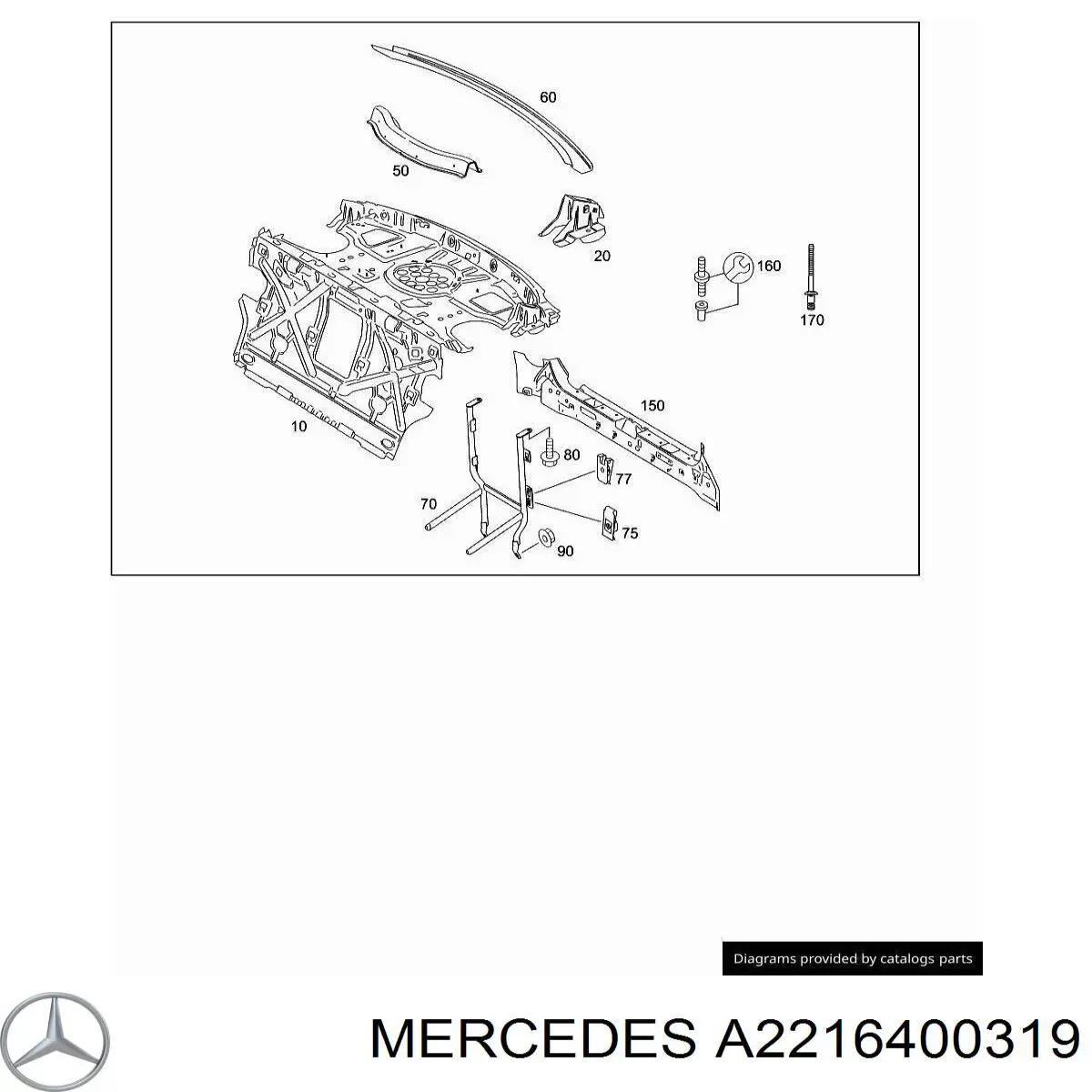  Mercedes A2216400319 ціна, від 6.33 USD