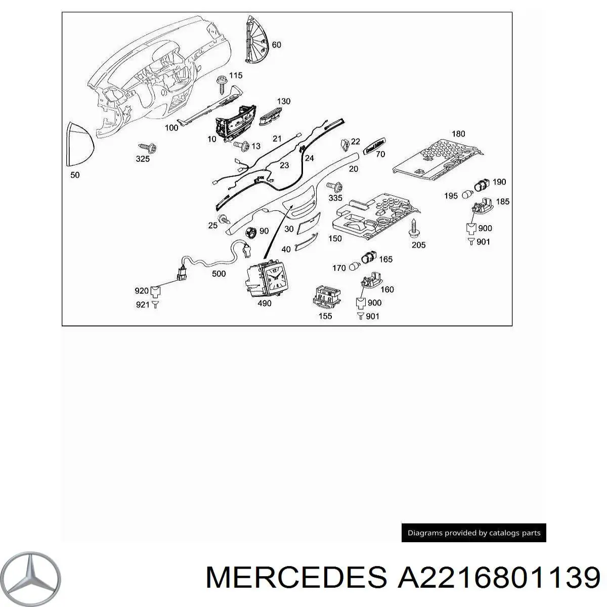 Купити A2216801139 Mercedes 