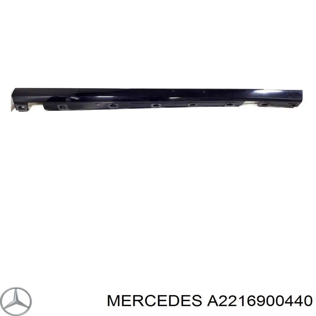 Накладка зовнішня (молдинг) порога, правий на Mercedes S-Class (W221)