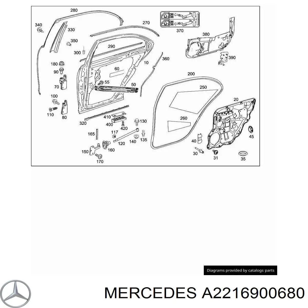  Mercedes A2216900680 ціна, від 14.19 USD