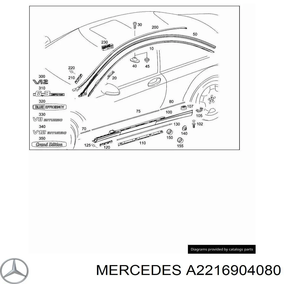 A2216904080 Mercedes 