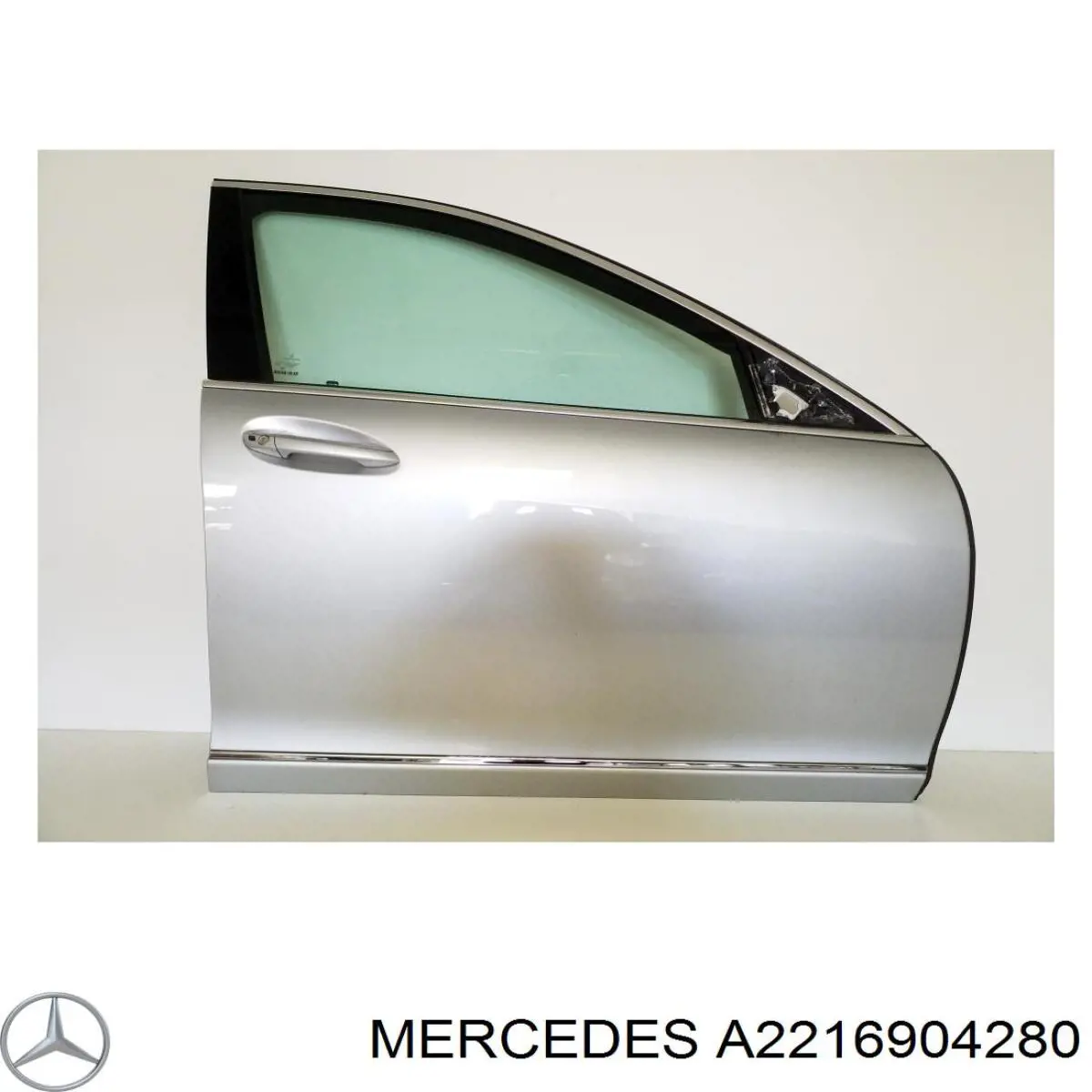 Молдинг передньої правої двері, нижній на Mercedes S-Class (W221)