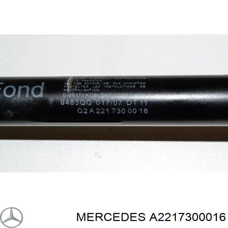 Обмежувач відкриття дверей, задній Mercedes A2217300016 ціна, від 12.80 USD