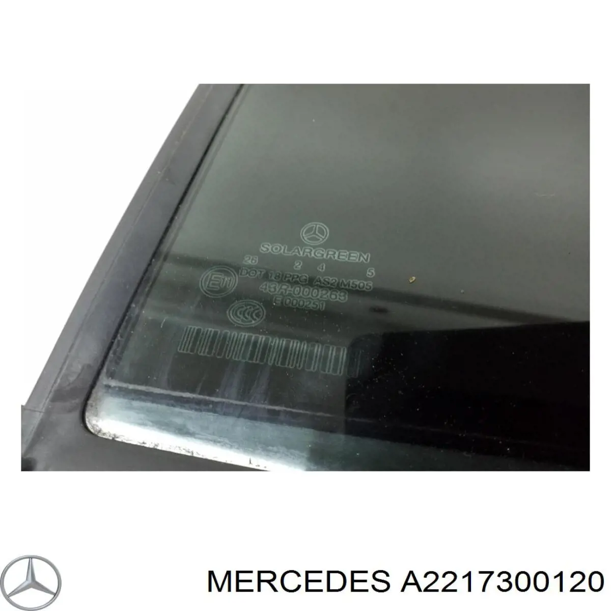 Купити A2217300120 Mercedes Скло задньої двері лівої
