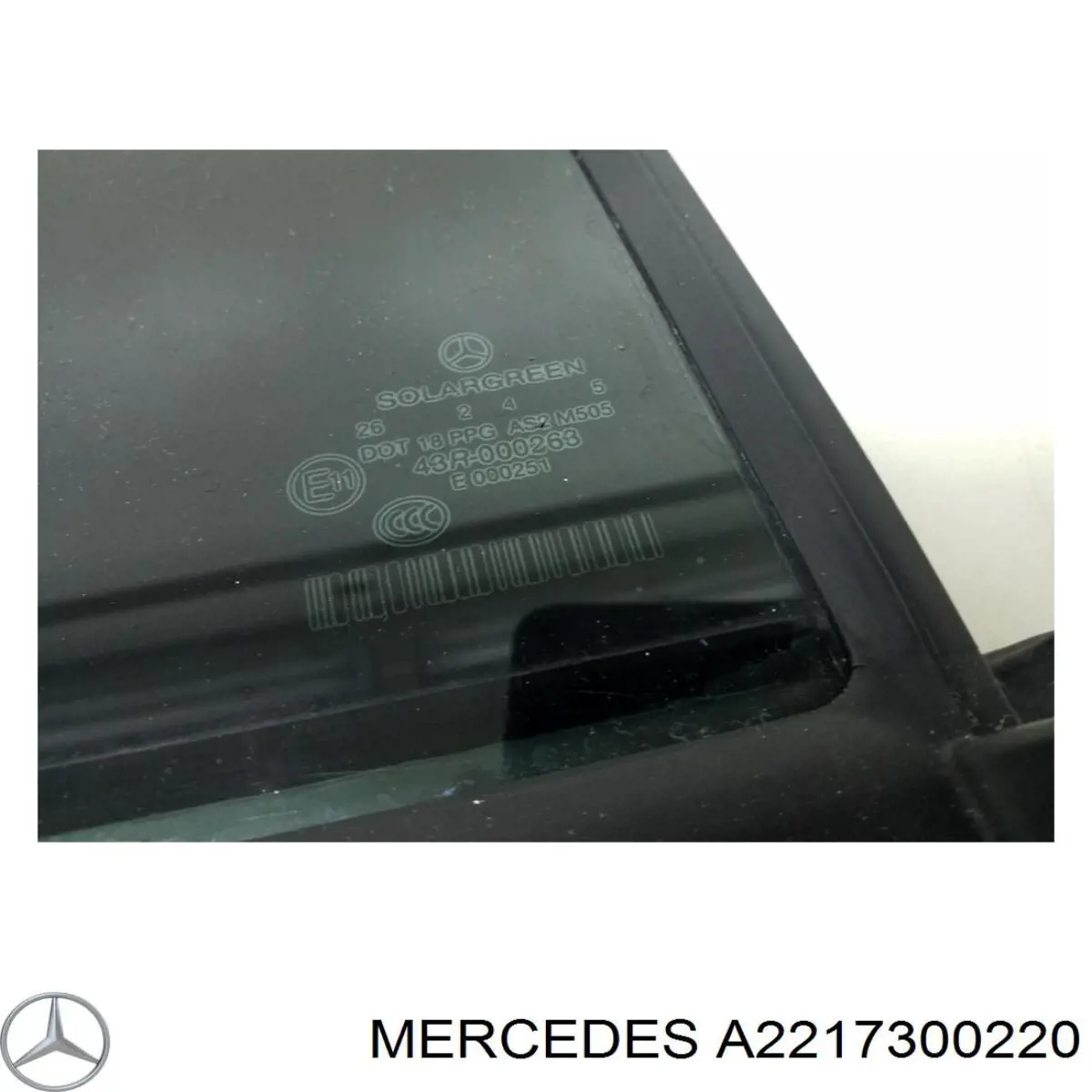 Скло заднє праве Mercedes A2217300220 ціна, від 37.38 USD