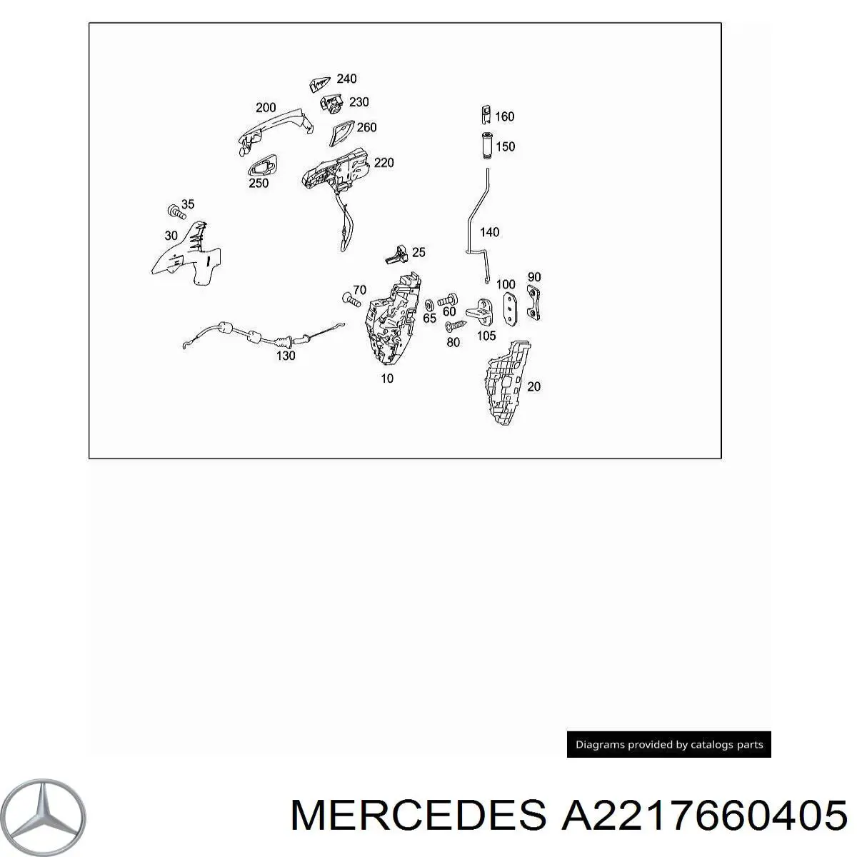  Mercedes A2217660405 ціна, від 3.80 USD