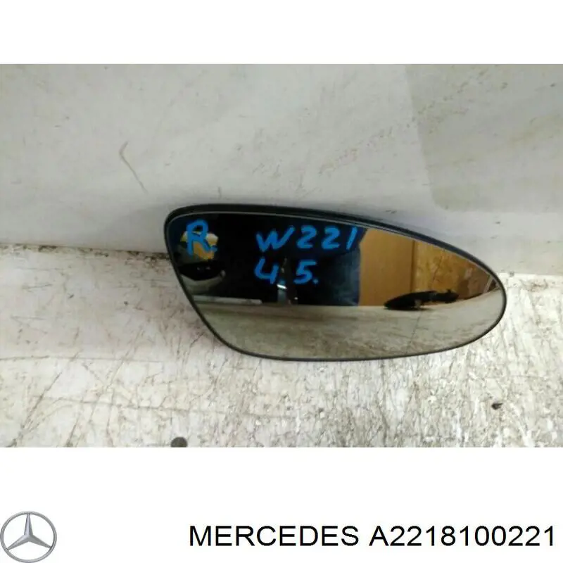 A2218100221 Mercedes Дзеркальний елемент правий
