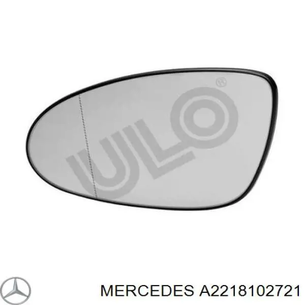 Дзеркальний елемент лівого дзеркала заднього виду Mercedes A2218102721 ціна, від 13.38 USD