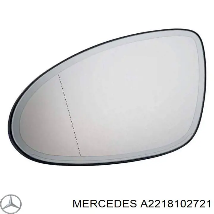 A2218102721 Mercedes Дзеркальний елемент лівий
