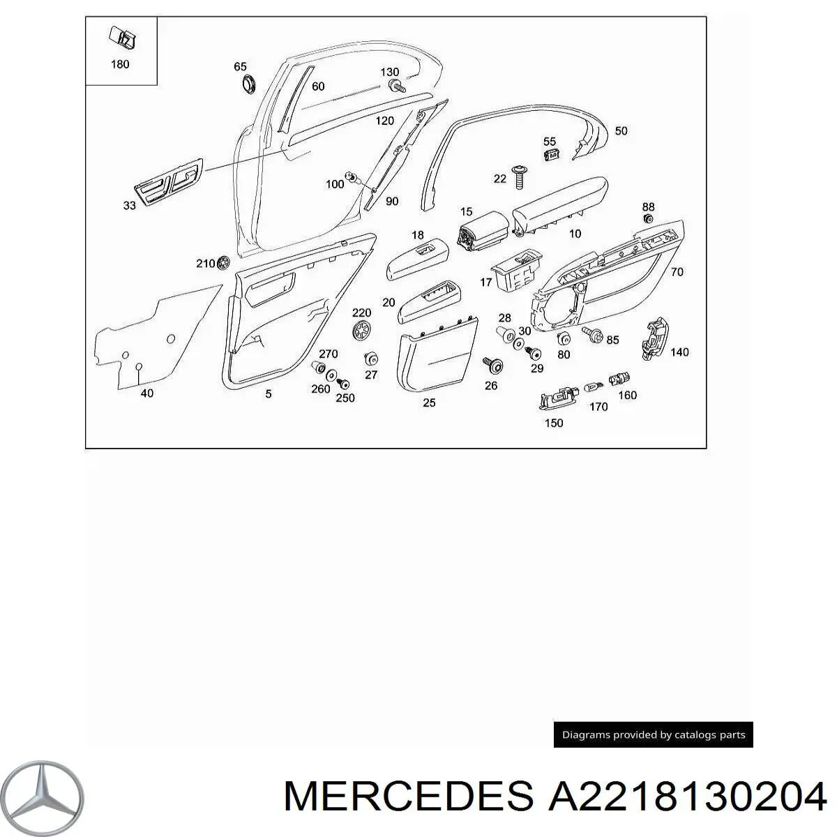 A2218130204 Mercedes 