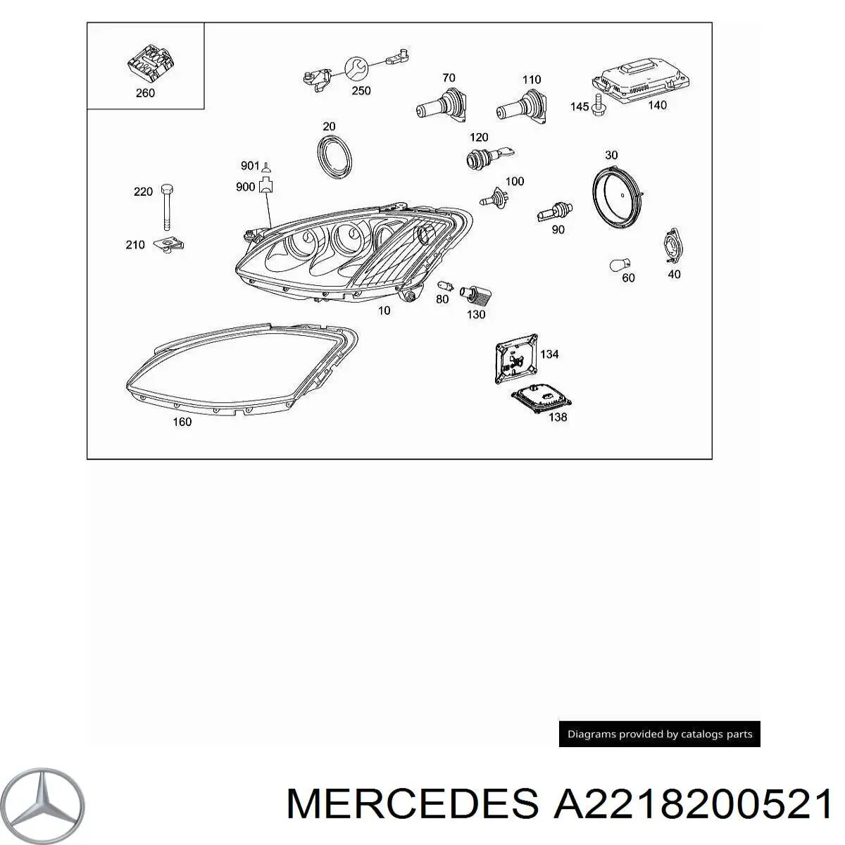 A2218200521 Mercedes 