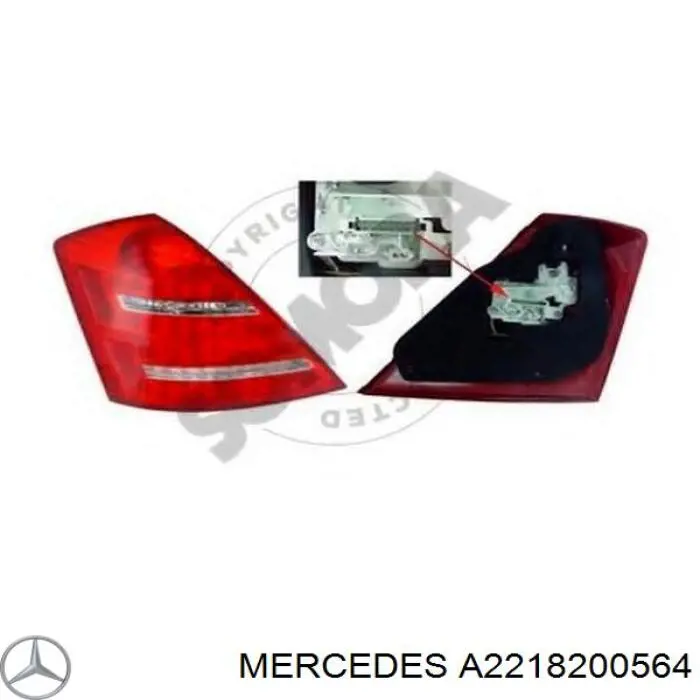 Ліхтар задній лівий Autotechteile 1408246 ціна, від 98.54 USD