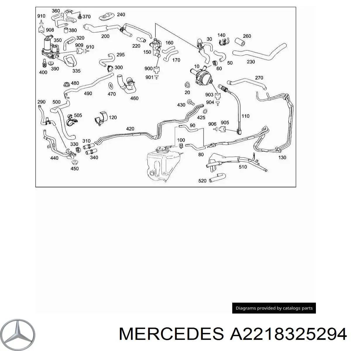  Mercedes A2218325294 ціна, від 14.64 USD