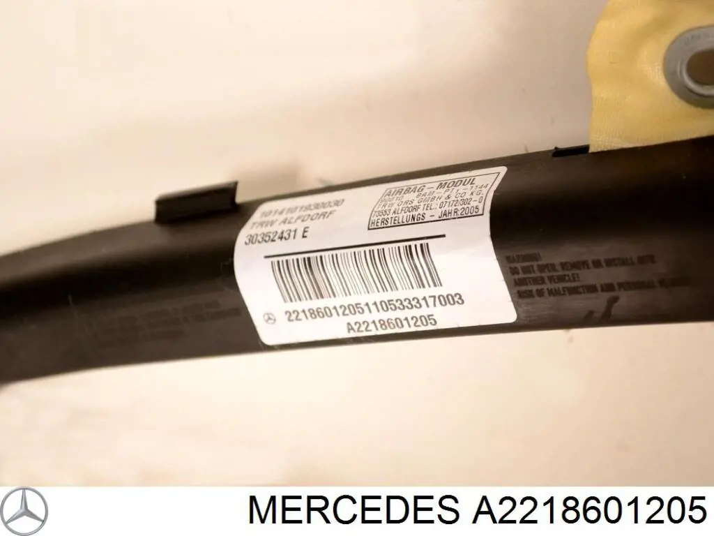 A2218601205 Mercedes Подушка безпеки, збоку, права, AIRBAG