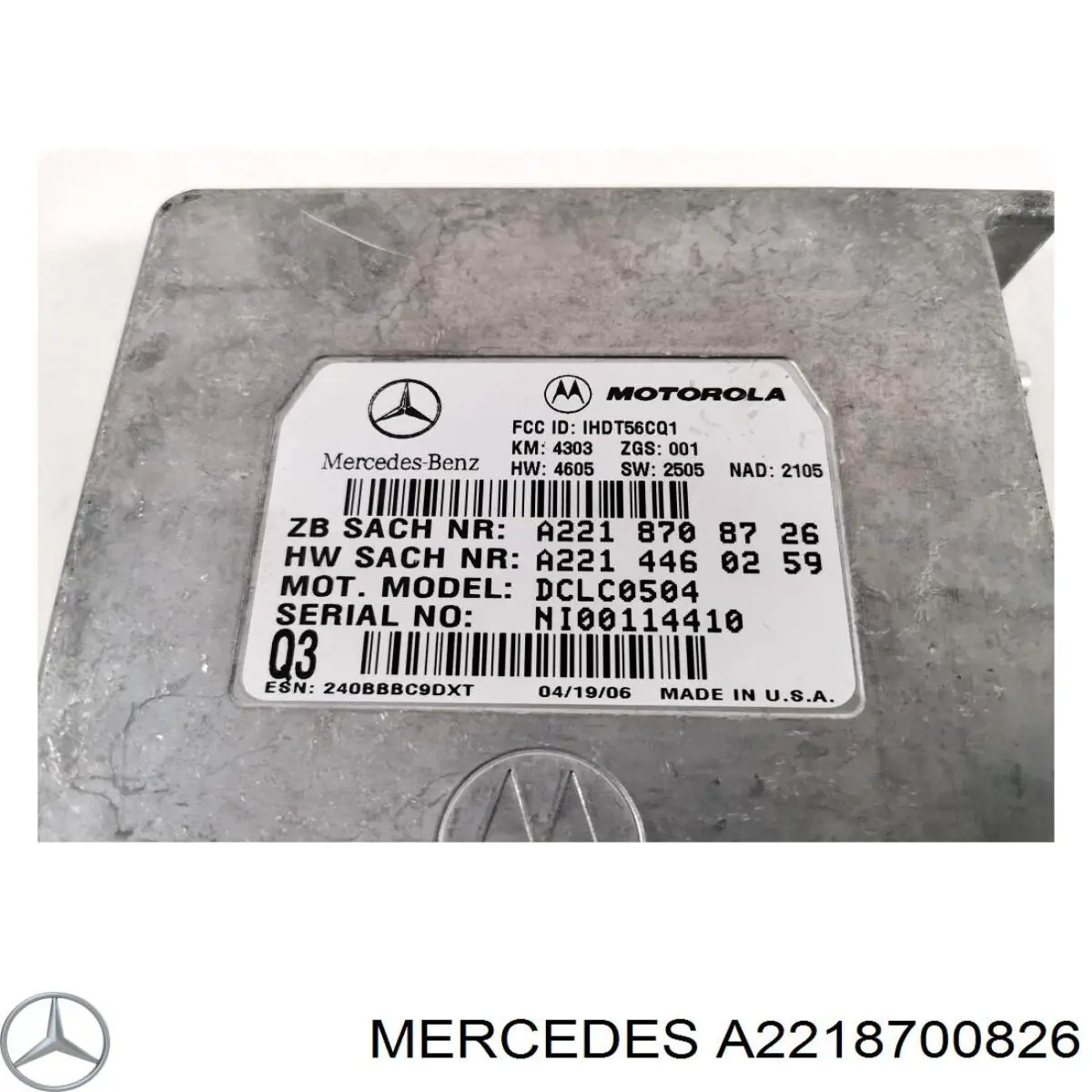  Mercedes A2218700826 ціна, від 46.81 USD