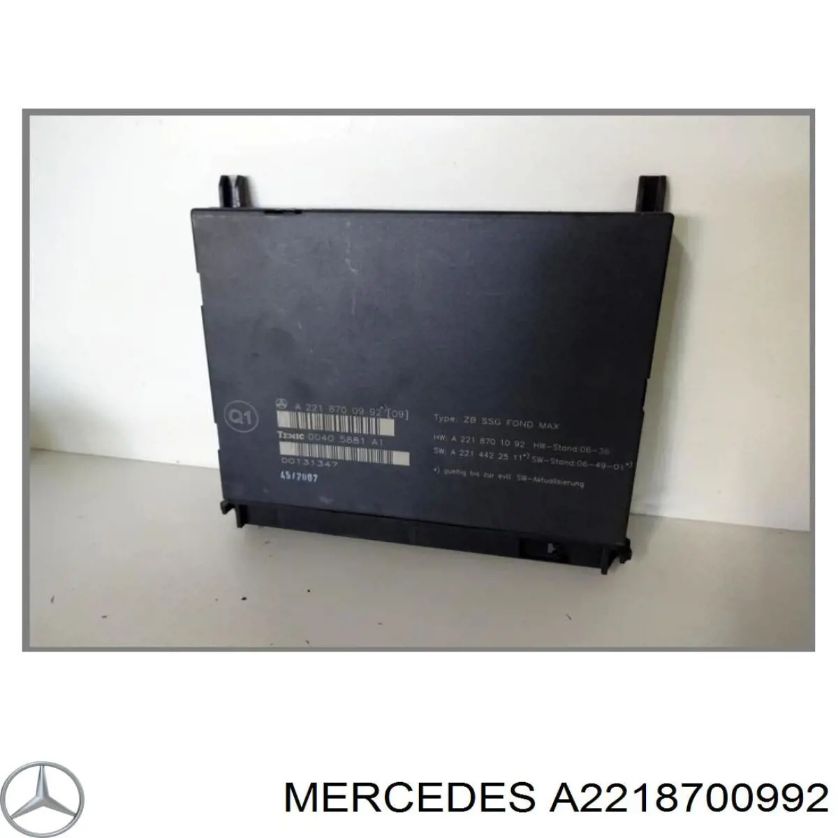  Mercedes A2218700992 ціна, від 25.34 USD