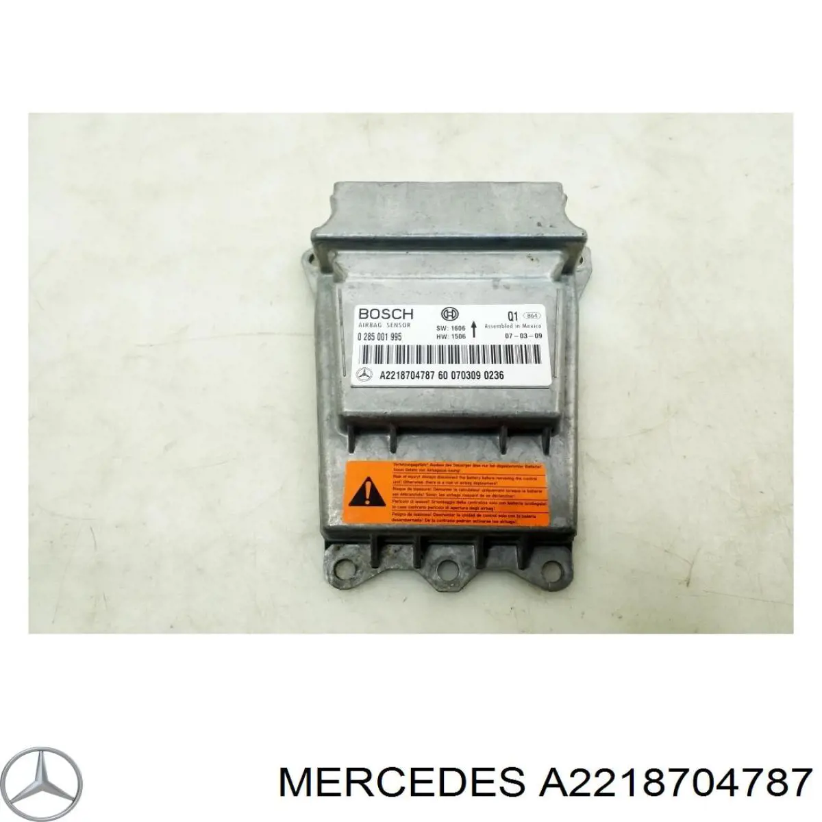 Модуль-процесор керування подушки безпеки A221870299380 Mercedes