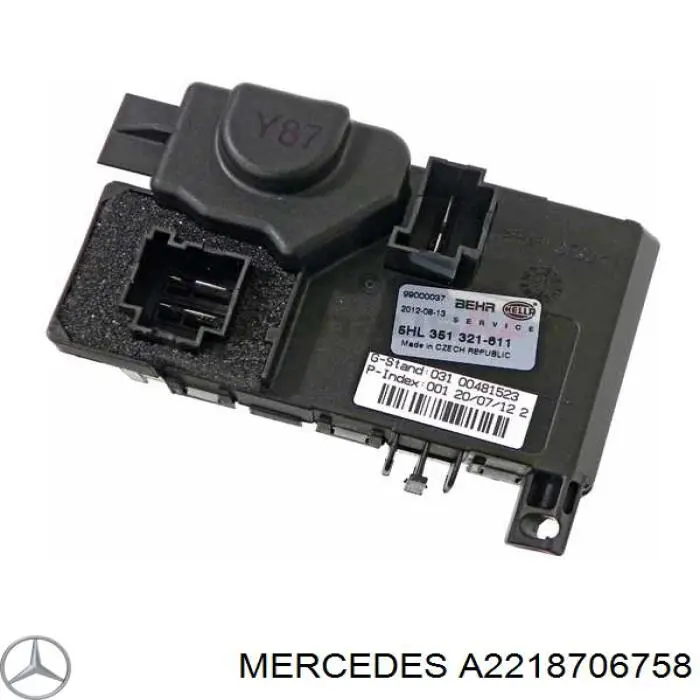 A2218706758 Mercedes резистор (опір пічки, обігрівача салону)