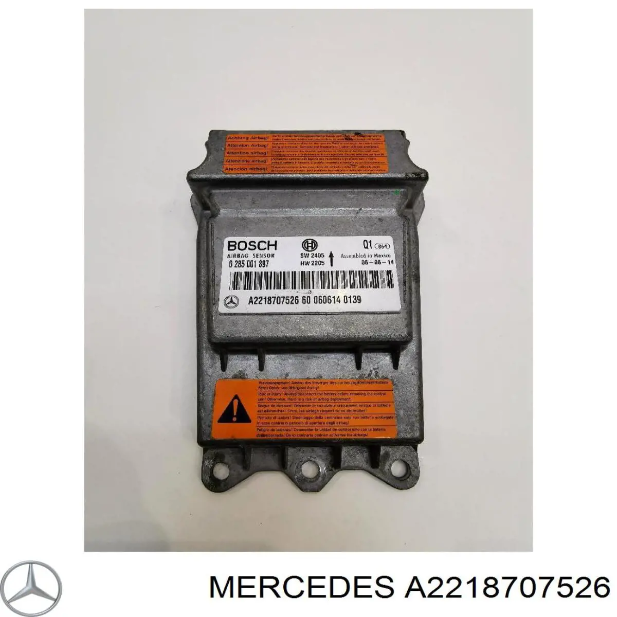 Модуль-процесор керування подушки безпеки Mercedes A2218707526 ціна, від 31.67 USD