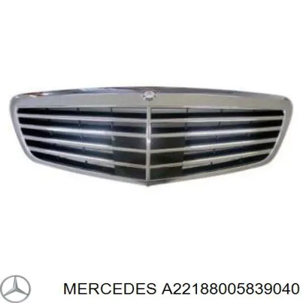Облицювання радіатора Mercedes A22188005839040 ціна, від 147.91 USD