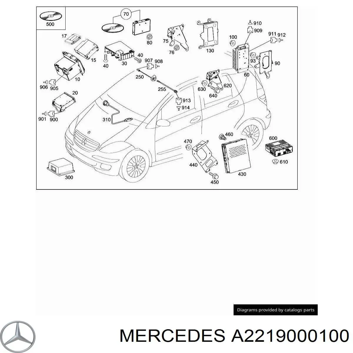 Купити A2219000100 Mercedes 