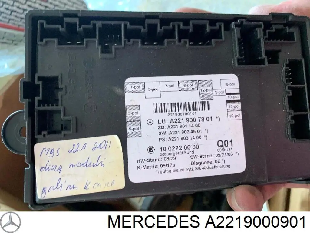 Блок комфорту передніх дверей Mercedes A2219000901 ціна, від 71.11 USD