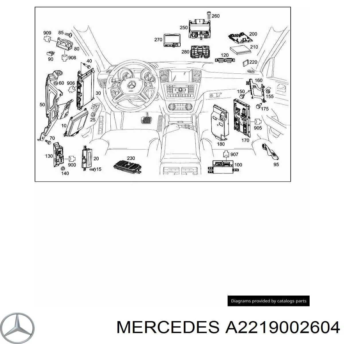 Купити A2219002604 Mercedes 