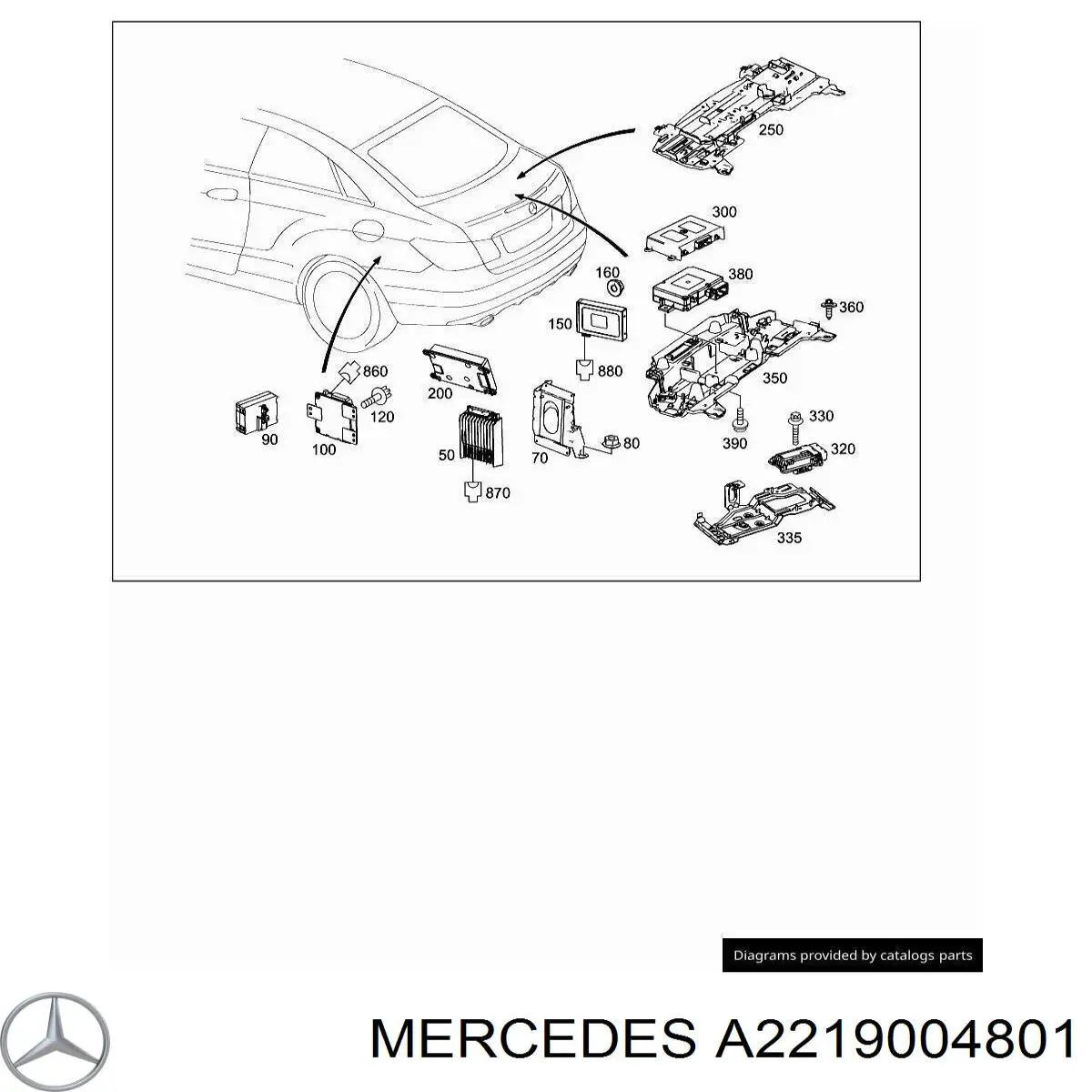 A2219004801 Mercedes 