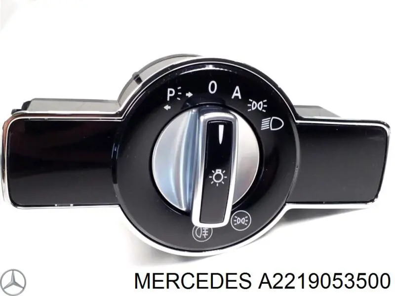 A2219053500 Mercedes перемикач світла фар, на "торпеді"