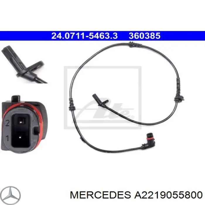 A2219055800 Mercedes датчик абс (abs передній)
